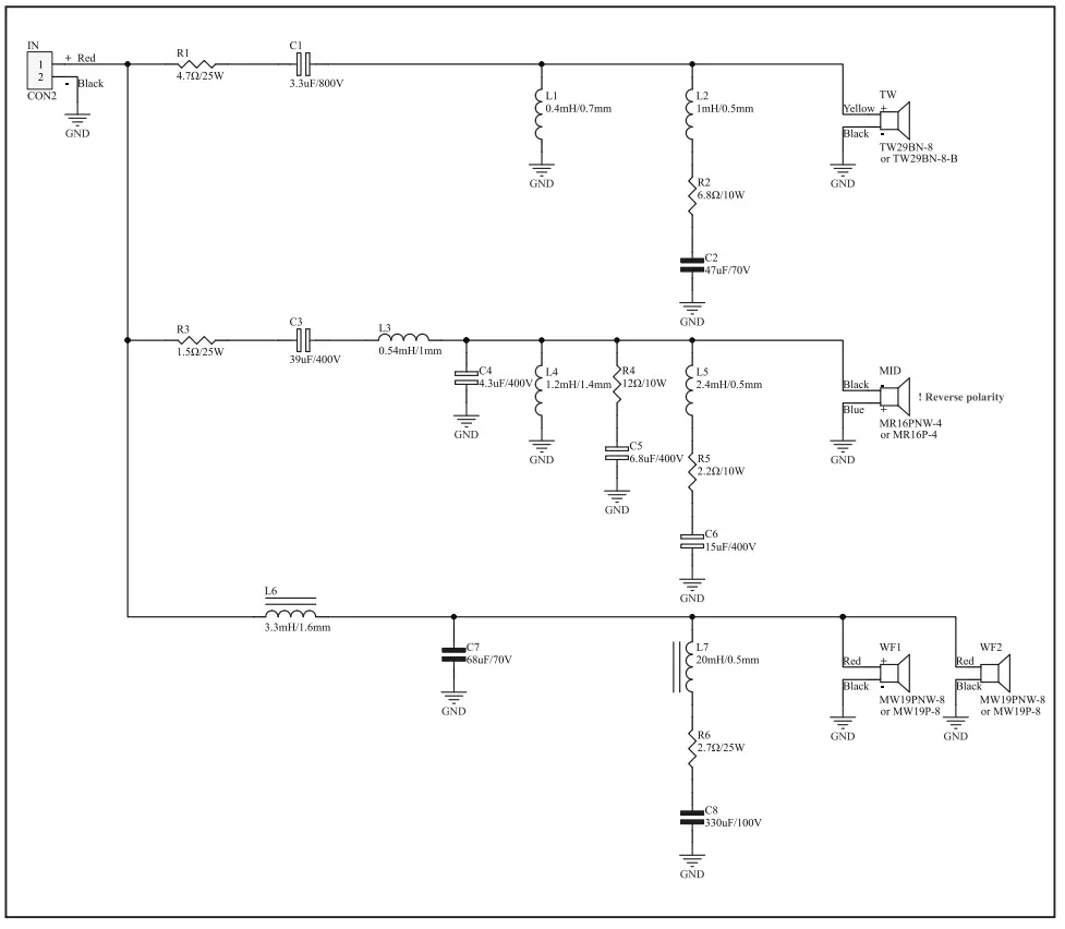 SB ACOUSTICS Sasandu 3 Way Floor Standing Speaker - diagram 4