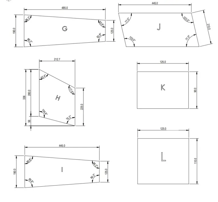 SB ACOUSTICS Sasandu 3 Way Floor Standing Speaker - diagram 4