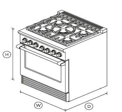 FISHER PAYKEL RGV2-305-L-N 30-Inch Gas Range 1