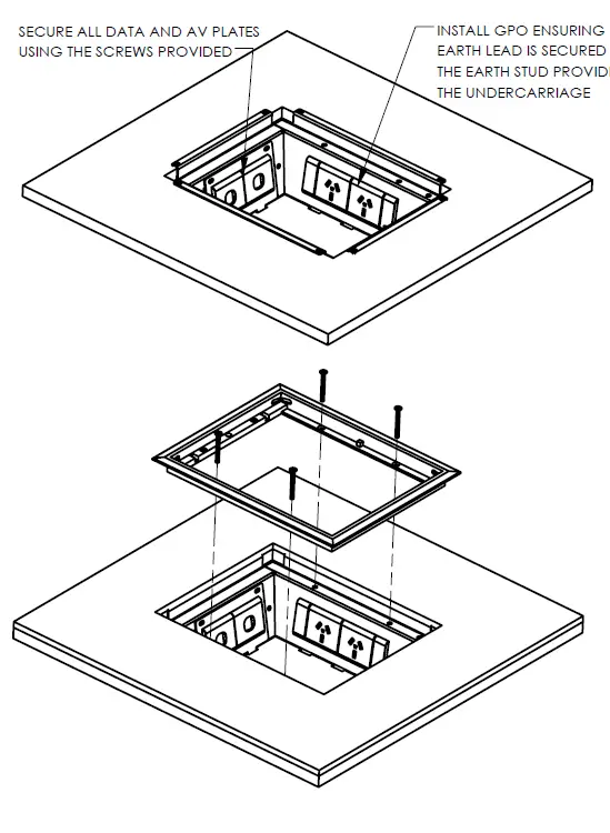 CMS Electracom FTA3 Access Floor Box fig (3)