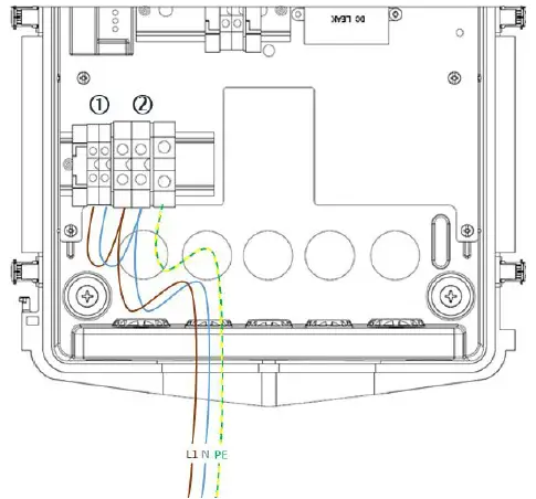 GEWISS GWJ3012W JOINON Range Electric Vehicle Charging Wallbox I-CON 1