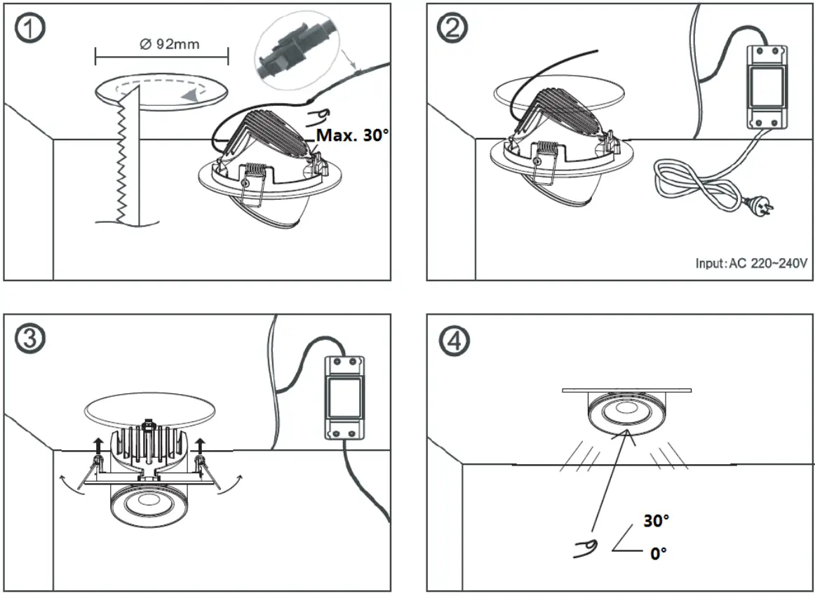 Lucci decor 170609 City II Gimble LED Downlight