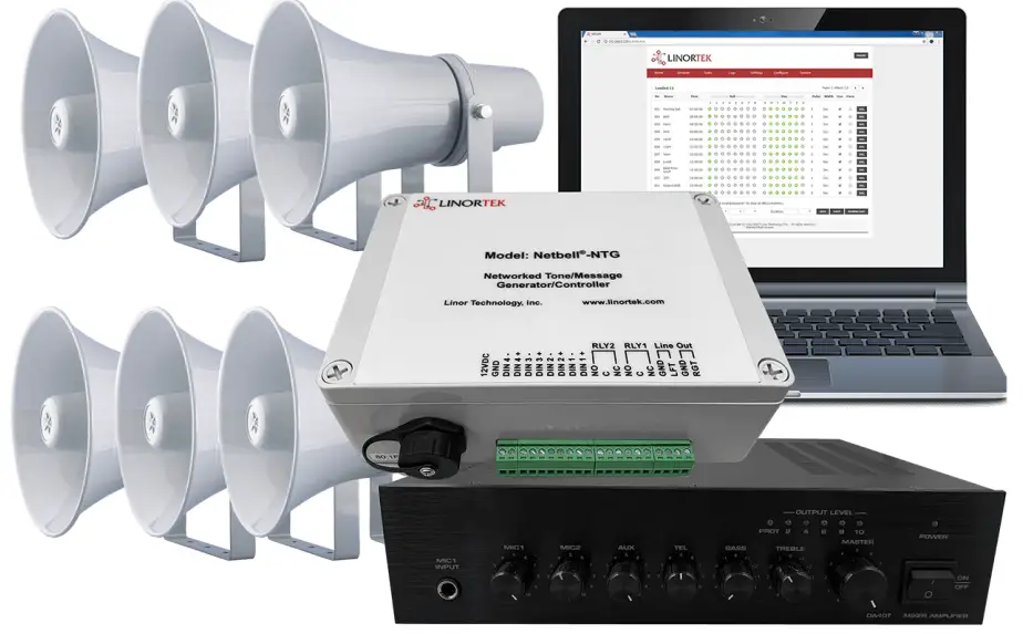LINORTEK NETBELL-NTG-H20 Extra Loud Multi Function Horn Speaker System