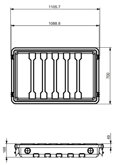 ProofVision PV65OC Waterproof TV Enclosure - DIMENSIONS 1