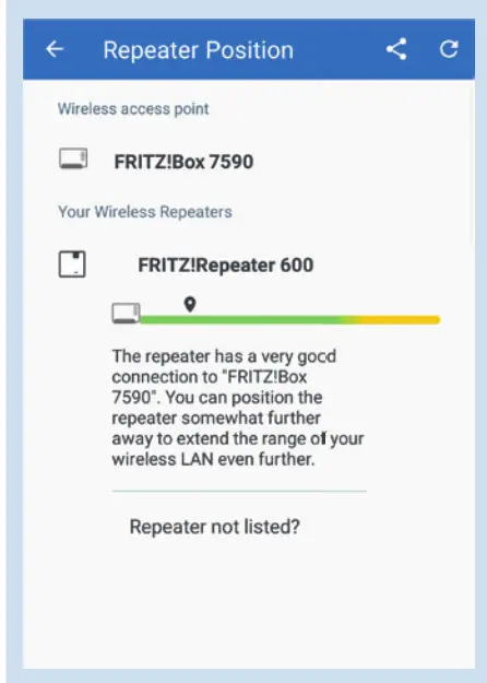 FRITZ Repeater 600 - Position