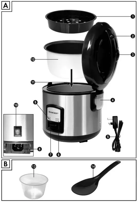 SILVERCREST SRK 400 C1 Rice Cooker fig 2