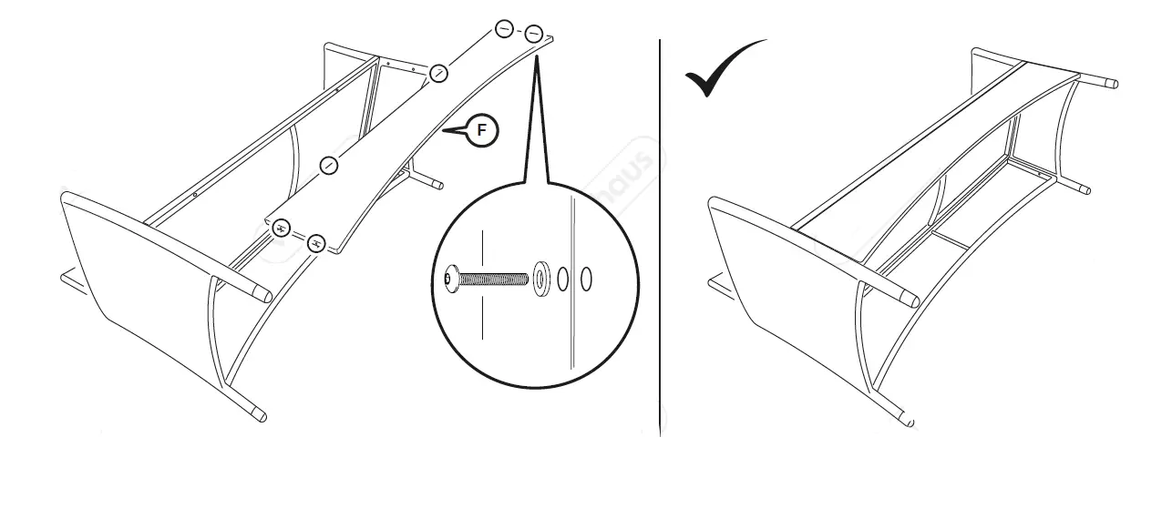 VonHaus 2522041 Rattan Loveseat-7