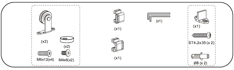 HORNBACH.-Door-Steel-100x235-cm-Clear-Glass-6-Compartments-System-fig-1