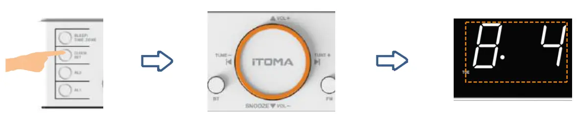 iTOMA CKS718 Alarm Clock Radio with Bluetooth fig 2