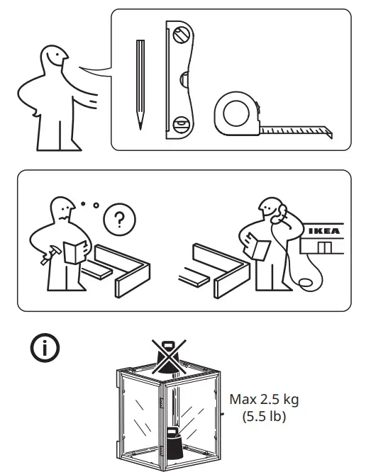 IKEA BOMARKEN Display Box - important