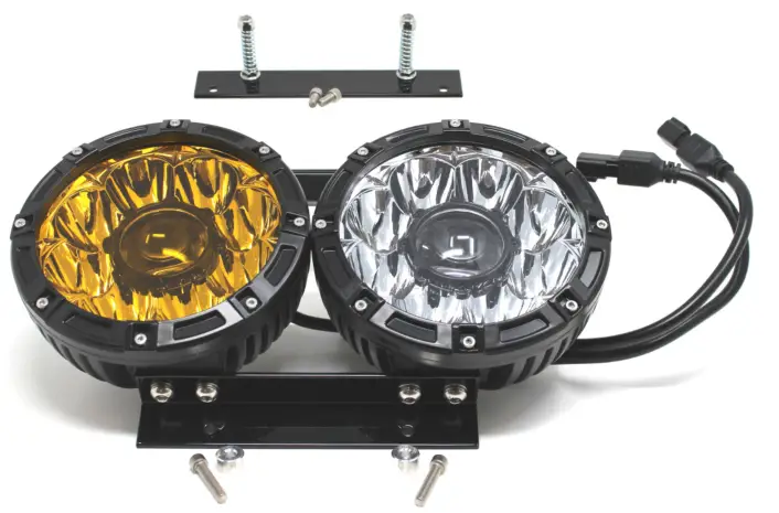 Letric Lighting Co DCB7 CC Dual 7 Inch Road Glide Headlamp
