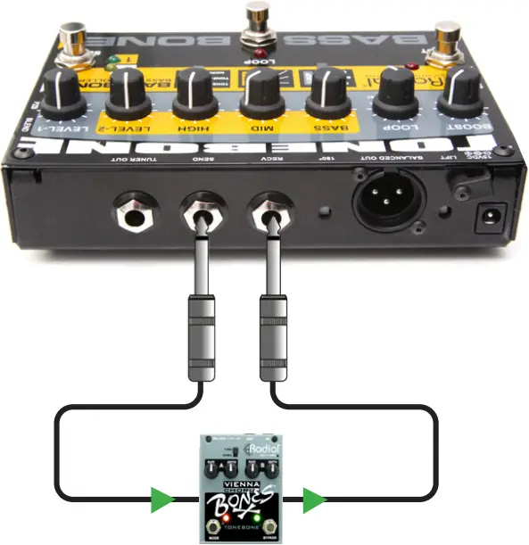 BASSBONE-V2 - USING THE ON-BOARD EFFECTS LOOP 1