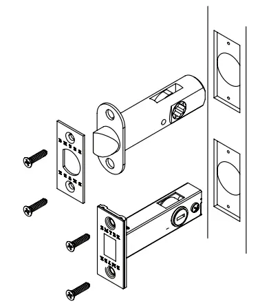 EMTEK STRETTO 1.5x5 Privacy Stuttgart Door Leverset - fig2