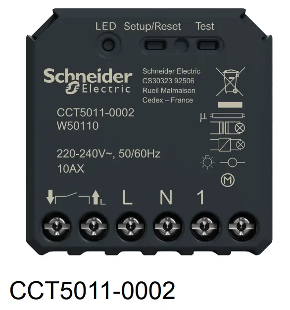 Schneider Electric CCT5011-0001_AS Wiser Micro Module Light Switch - fig