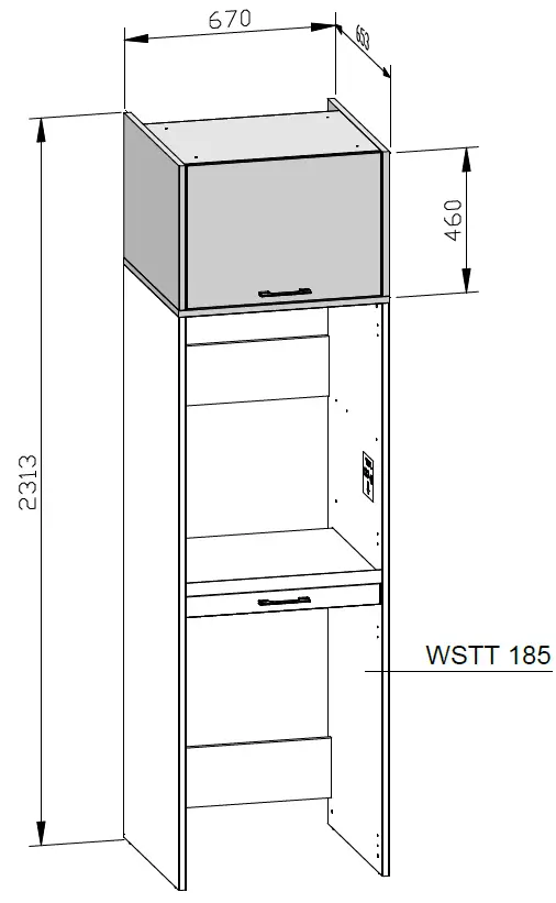WASHTOWER-WSTN048-Drawer-on-Top-of-Washing-Machine-FIG-1