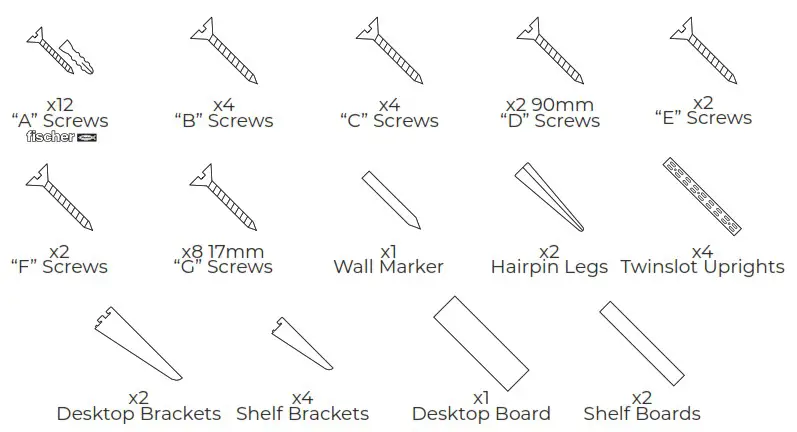 ROTHLEY 55015 Home Office Kit - Kit Parts 1