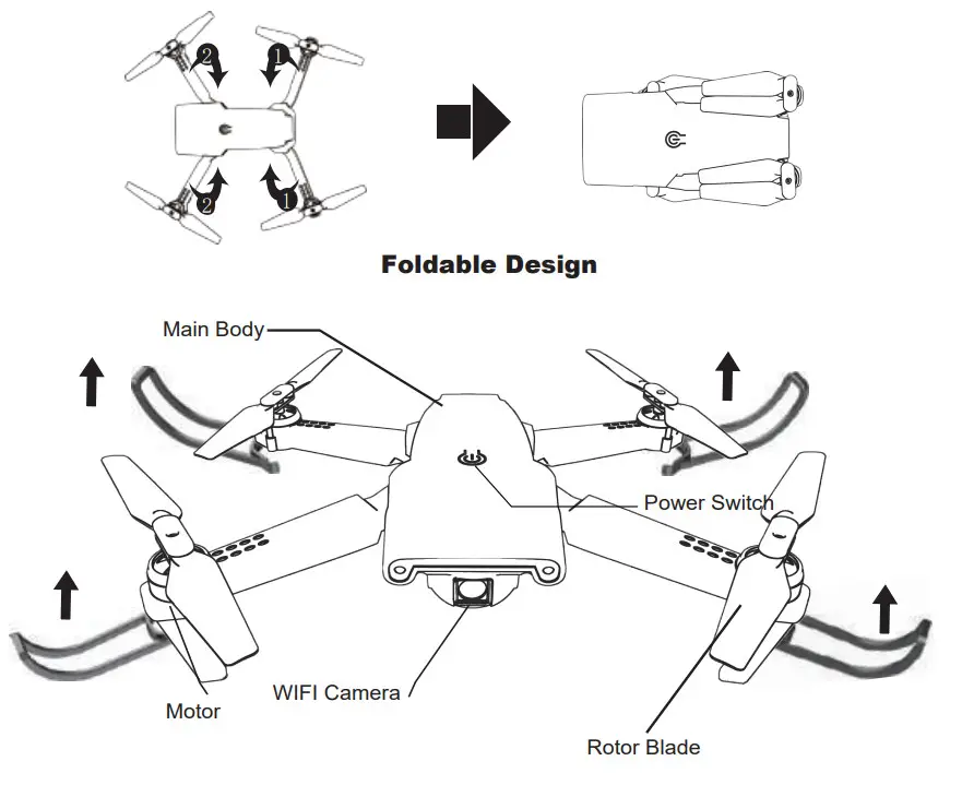 NEHEME NH525 Drone 6 Axis Gyro - DRONE