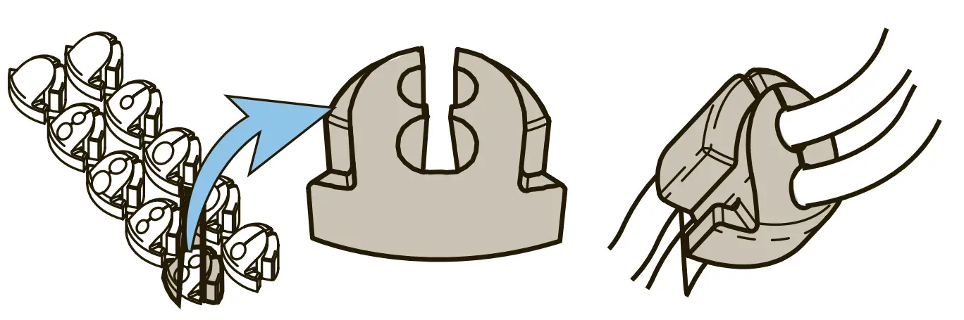 Thru-Hull Plugs: 3-way Wire System