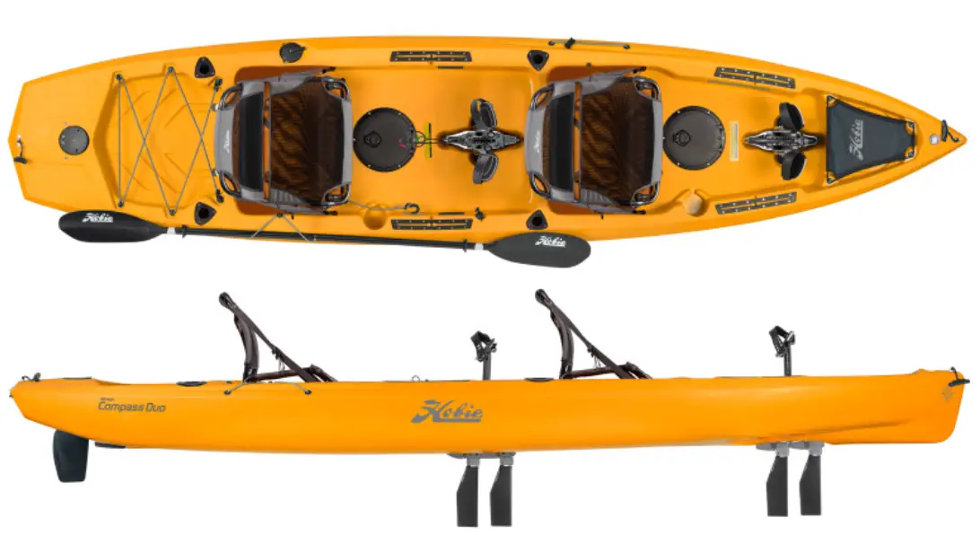Hobie 107197 Mirage Compass Duo Pedal Kayaks 