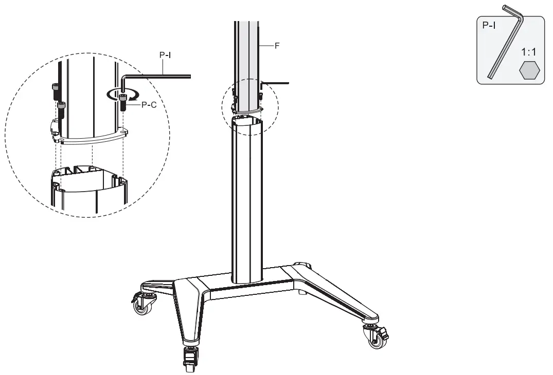 HAGOR 8207 BrackIT Stand Single - Package