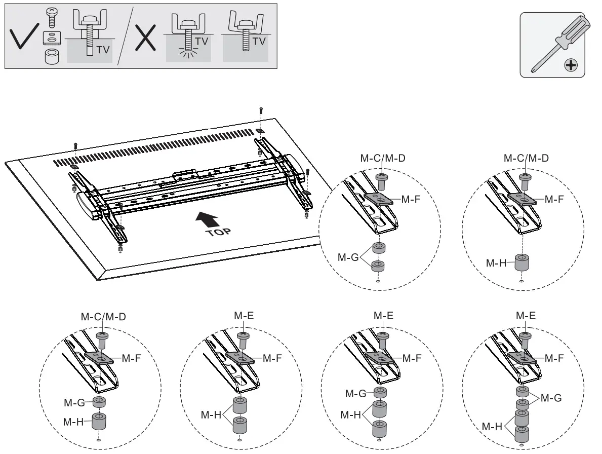 HAGOR 8207 BrackIT Stand Single - back screen 1