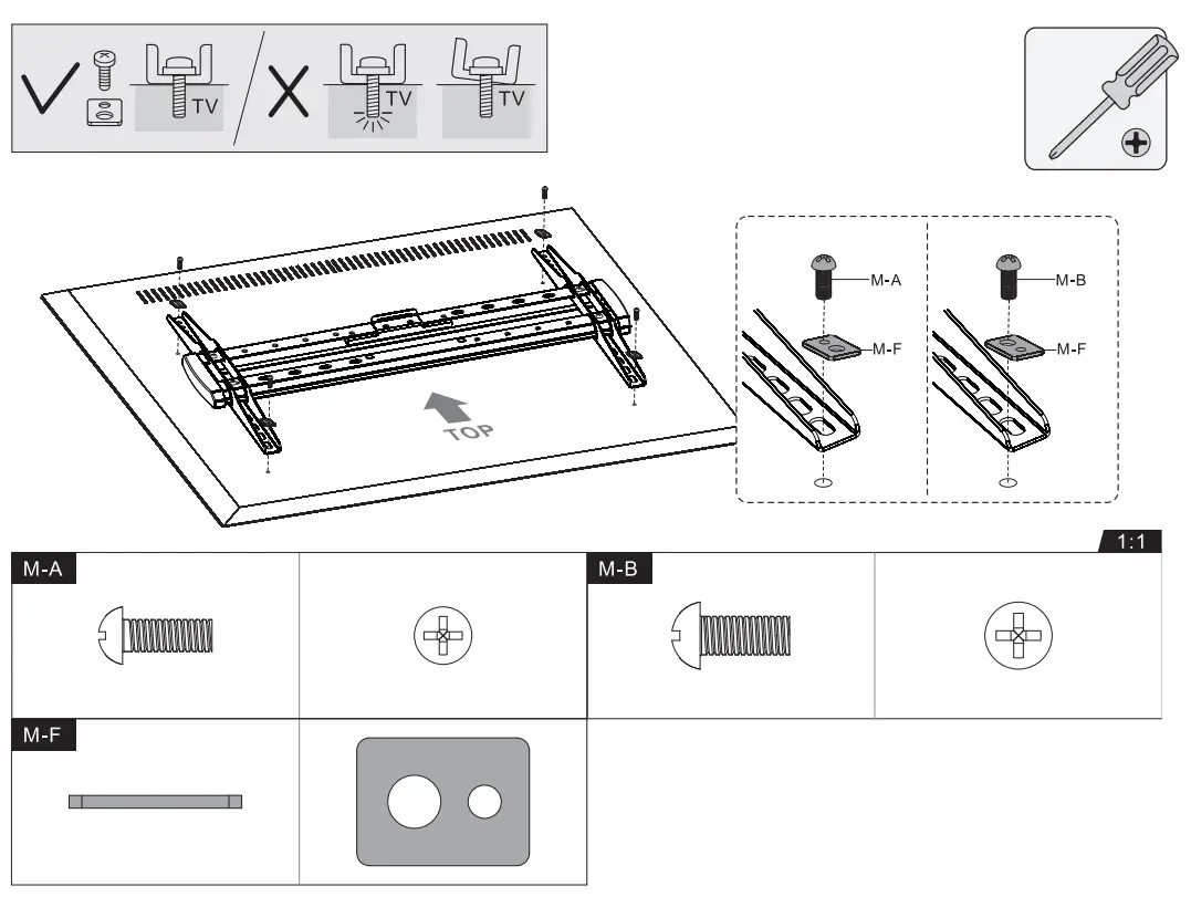 HAGOR 8207 BrackIT Stand Single - back screen