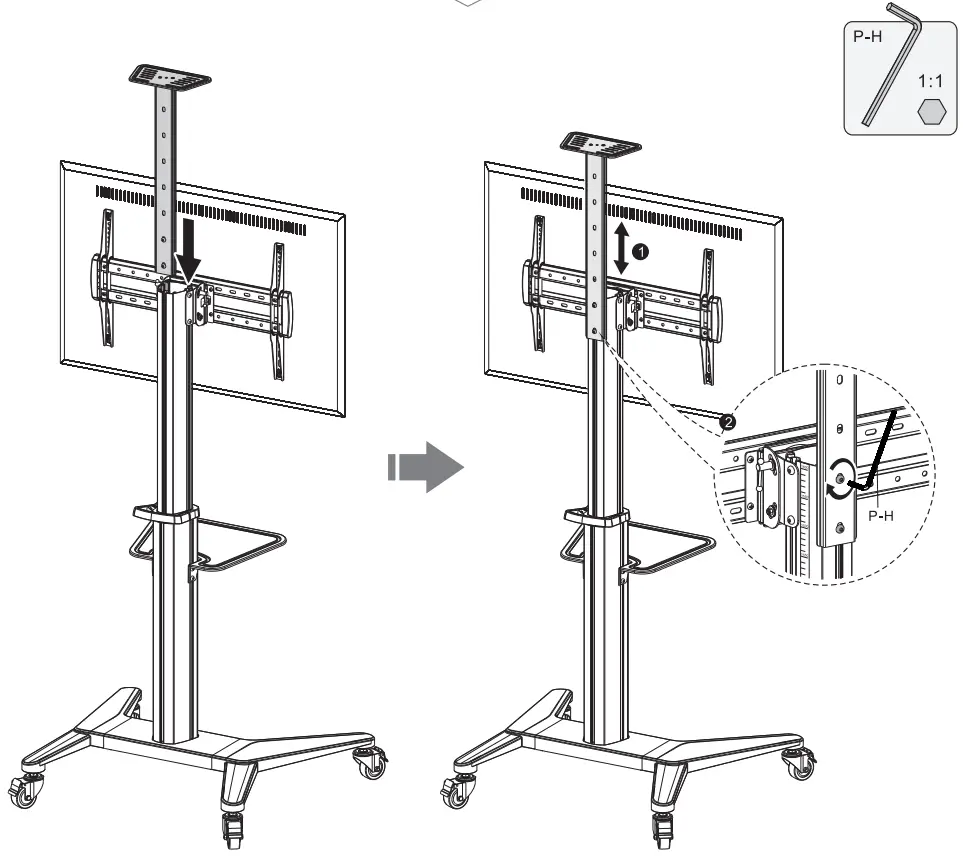 HAGOR 8207 BrackIT Stand Single - camera shelf 1