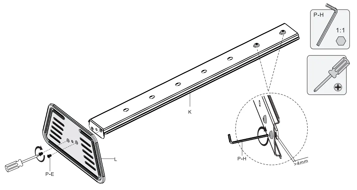HAGOR 8207 BrackIT Stand Single - camera shelf