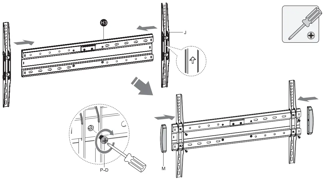 HAGOR 8207 BrackIT Stand Single - mounting plate