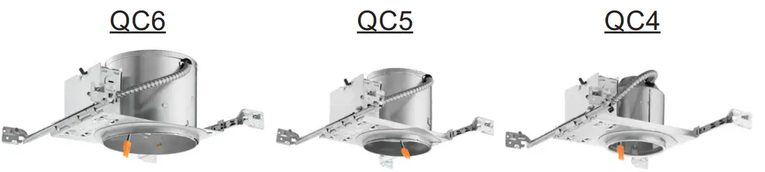 QC6 Housing with LED Retrofit Trims
