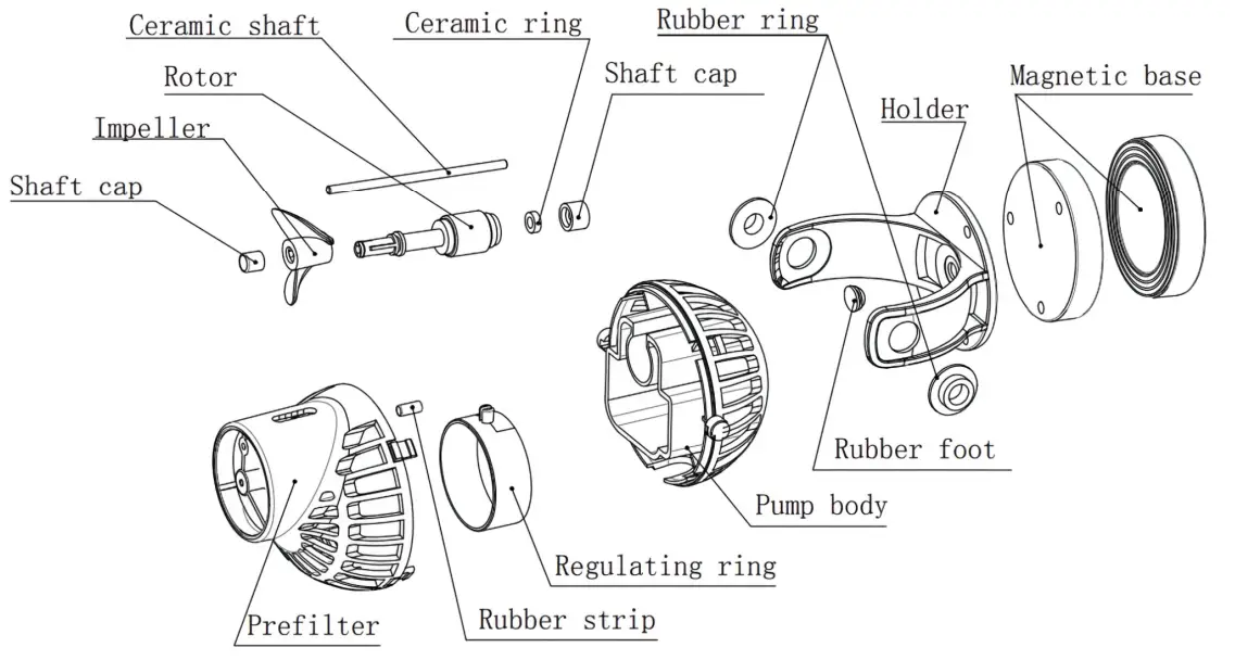 hygger HG017 Circulation and Wave Pump - Installation Instructions