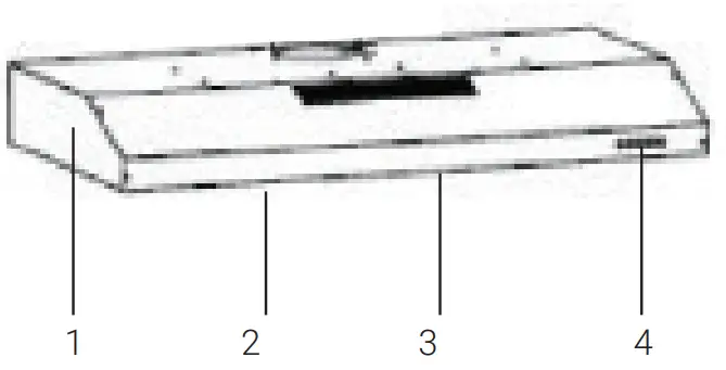 beko HNS61220XHS Cooker Hood - fig 2