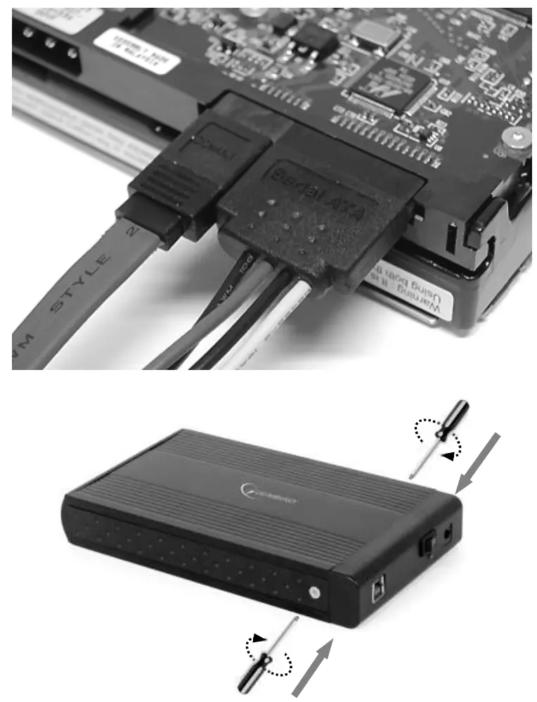 gembird EE3 U3S 3 External USB 3 0 Enclosure - Fig1