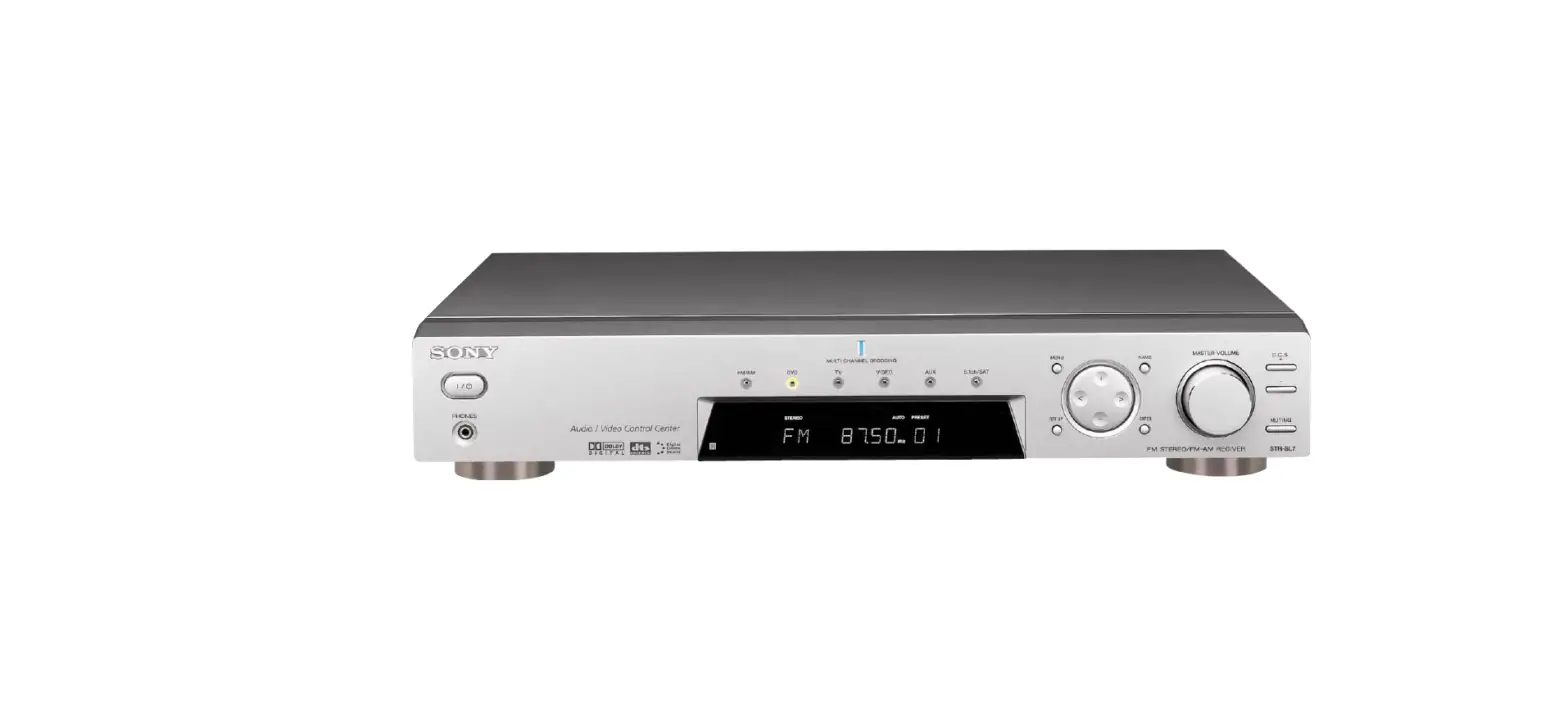 Sony Str-sl7 Slim Design A-v Receiver Owner's Manual
