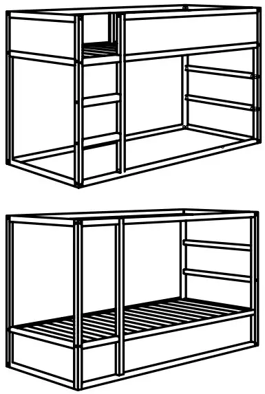 IKEA Childrens Sleep Extendable Bed - KURA bed 1