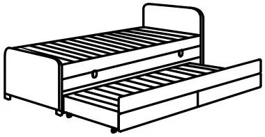 IKEA Childrens Sleep Extendable Bed - Storage beds 2