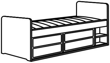 IKEA Childrens Sleep Extendable Bed - Storage beds 3