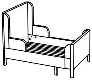 IKEA Childrens Sleep Extendable Bed - extendable bed 1