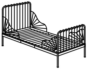 IKEA Childrens Sleep Extendable Bed - extendable bed 2