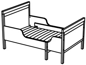 IKEA Childrens Sleep Extendable Bed - extendable bed 3