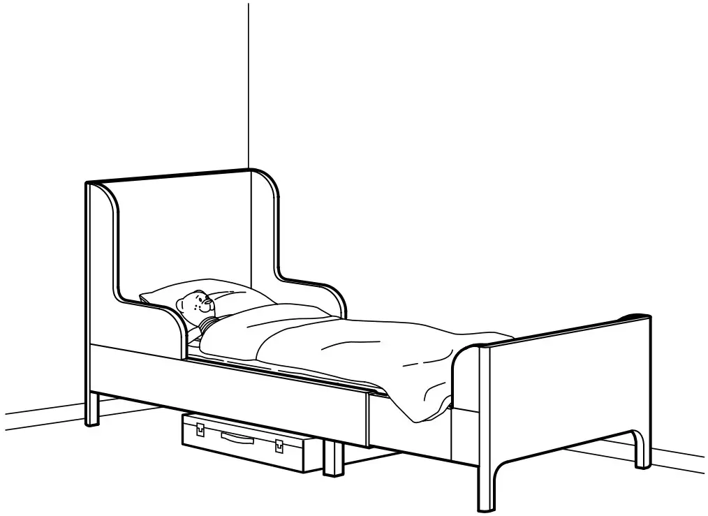 IKEA Childrens Sleep Extendable Bed
