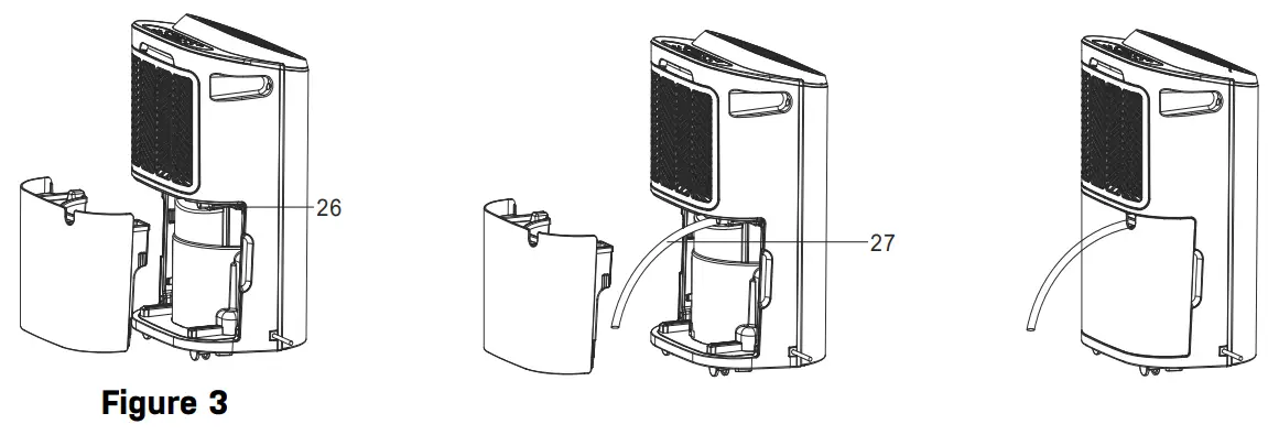 eeese 2505 Dehumidifier Valdemar - Drainage