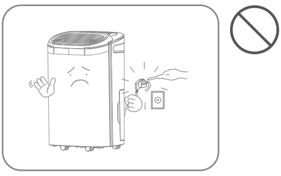 eeese 2505 Dehumidifier Valdemar - Power Cord 2