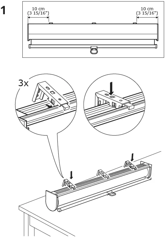 IKEA 003.810.14 TRETUR Blackout Roller Blind Instruction-1