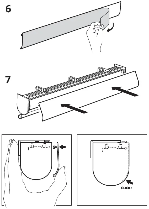 IKEA 003.810.14 TRETUR Blackout Roller Blind Instruction 10