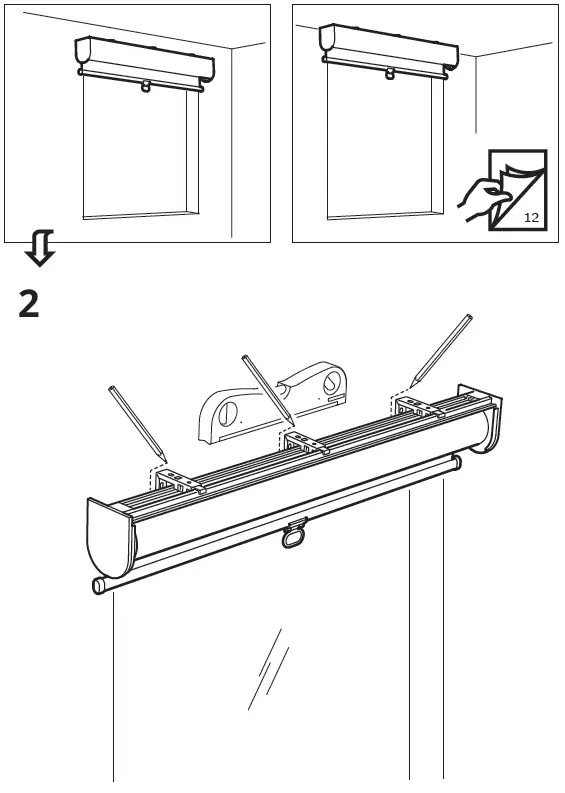 IKEA 003.810.14 TRETUR Blackout Roller Blind Instruction-2