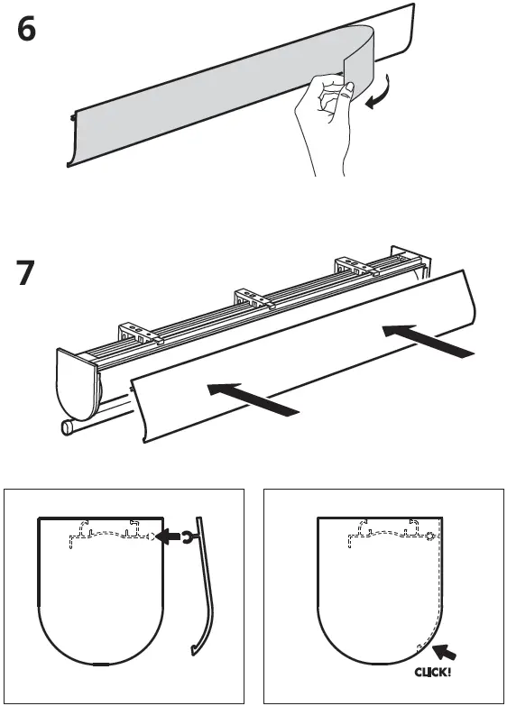 IKEA 003.810.14 TRETUR Blackout Roller Blind Instruction-5