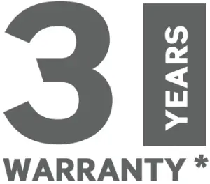 3 years warranty