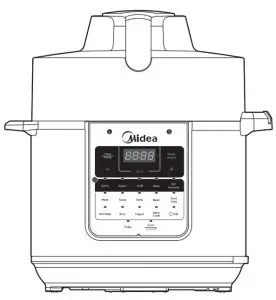 Midea MF-CN65A2 Two-In-One 5.7L Pressure Cooker and Air Fryer