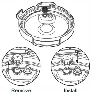 Midea MF-CN65A2 Two-In-One 5.7L Pressure Cooker and Air Fryer - Anti-Block Shield